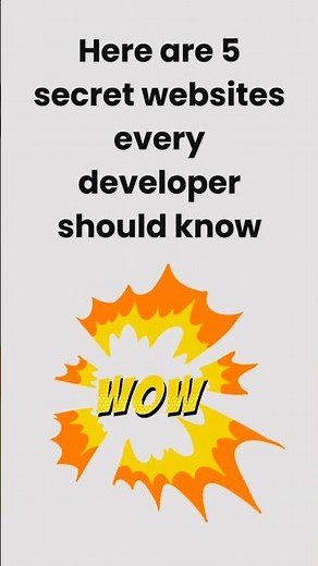 5 Websites Every Developer Should Know 🔥 (Save This!)