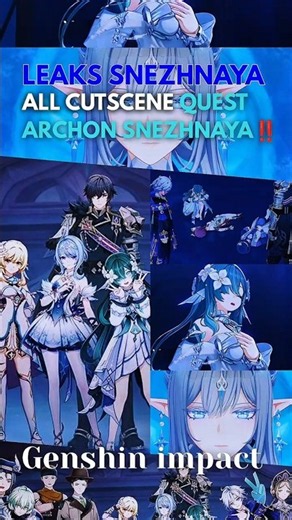 ALL CUTSCENE IN SNEZHNAYA 7.0‼️❄️😱 #genshinimpact #genshinleaks #snezhnaya