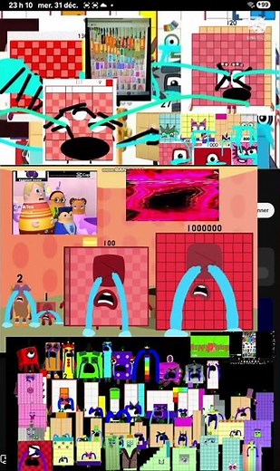 Crying numberblocks and tvokids