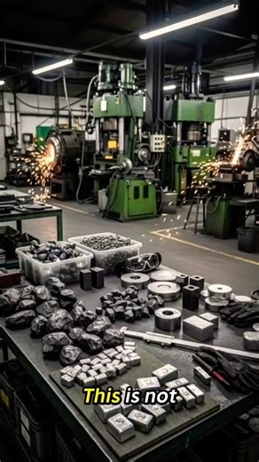 How Magnets Are Manufactured | #Magnet #MagnetMaking #Shorts #ScienceShorts #FactoryProcess