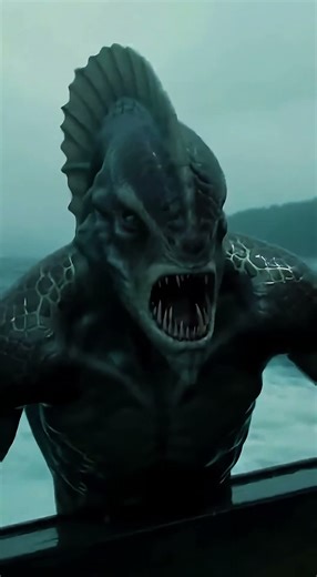A monster merman appears while fishing