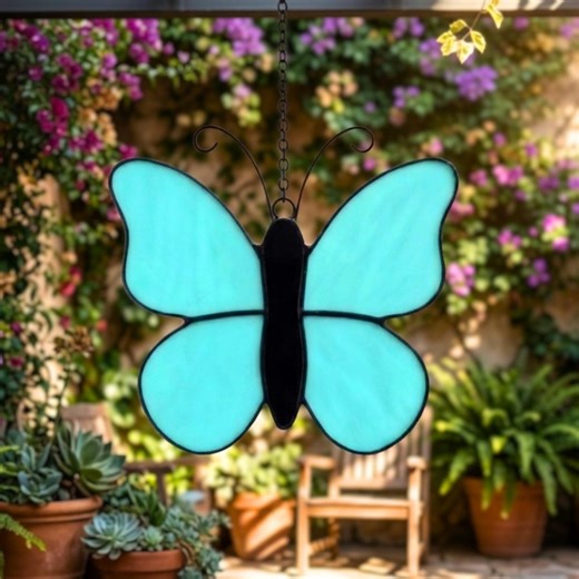 Stained Glass Butterfly Pattern PDF SVG, Butterfly Suncatcher Template, Beginner Friendly Digital Download - Etsy