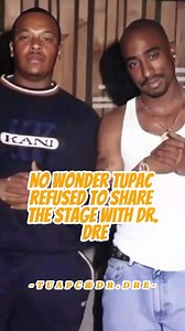 394K views · 5.4K reactions | No Wonder Tupac Refused to Share the Stage with Dr. Dre!#celebrity #tupac #drdre #2pac #TupacShakur #DrDre #HipHopHistory #MusicLegends #StagePresence #reels #reelsviral #reelsvideo #celebritygossip #celebritynews #hiphop #rap #viral | Daily Dopamine | Facebook