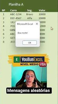Excel VBA: Automatic and Custom MsgBoxes #ExcelTips #LearnVBA #ExcelBrazil
