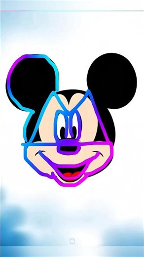 How To Draw Mickey Mouse #shorts #mickeymouse #viral