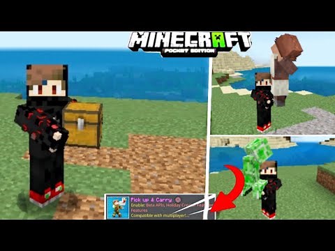 🔥Pick Up & Carry Add-On for Minecraft😍 | Minecraft PE 1.20+ Pickup and Carry Mod
