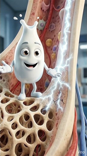 Milk Bones Strong Karta Hai 🥛🦴 | 3D Medical Animation | Skeletal System in Hindi