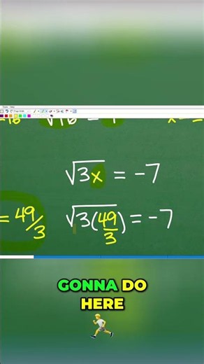 Solving Radical Equations - Check Your Solutions! #math #maths #algebra #shorts