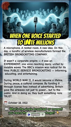 The Voice That Built a Nation | BBC Founded 1922 #shorts