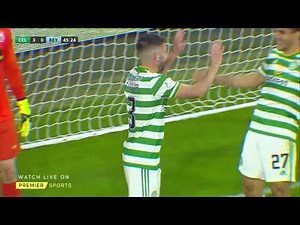 Greg Taylor with his first ever goal for Celtic | Premier Sports