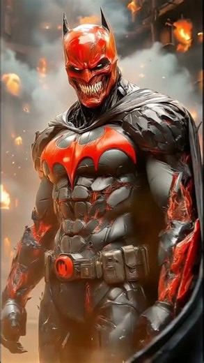 Batman transforms after battle。#marvel #batman