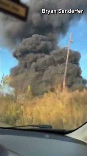 UPS plane explosion aftermath seen near site of crash