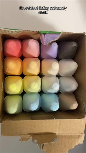 First Video of Eating Candy Chalk Experience