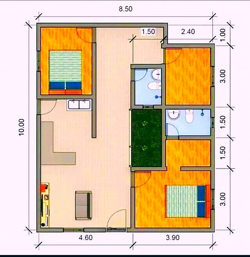 🌿 Simple yet stylish floor plan ideas for modern living. #houseplans #simpledesign #modernhome #architecture🌿 #dreamhouse 🏡ℂ𝕋𝕋𝕆💚 | Dream House