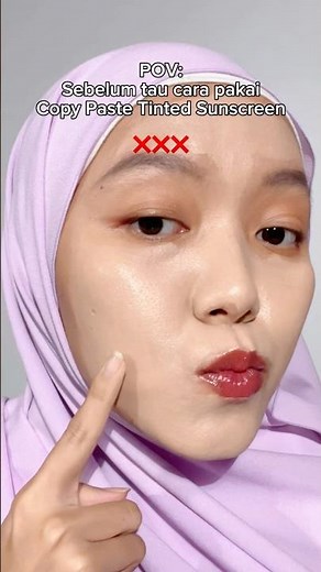 Ambil Copy Paste Tinted Sunscreen kamu & cobain tipsnya sekarang! 😍💜 #pakaisomethinc