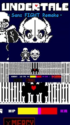 UNDERTALE Sans FIGHT Remake by MDMikan-v- archived #undertale #undertaleau #sans