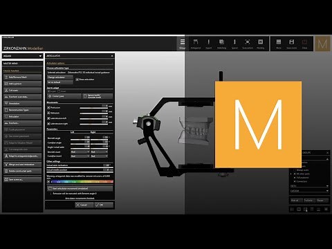 Virtual Articulator software module of Zirkonzahn.Modellier | Zirkonzahn.Software