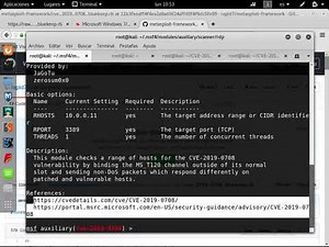 Metasploit: Módulo de descubrimiento de CVE-2019-0708