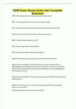CDIP Exam Study Guide with Complete Solutions86 video