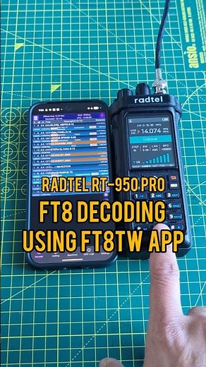 Decode FT8 on your phone using Radtel RT-950 pro and FT8TW app. #ft8 #radtel