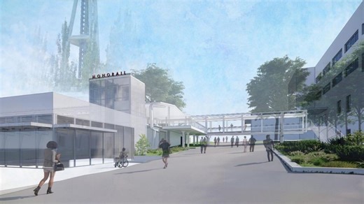 Monorail renovation to ease crowd flow for potential NBA return, major Seattle events