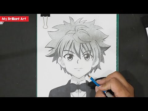 How To Draw Killua Hunter x Hunter Easy - My Brilliant Art