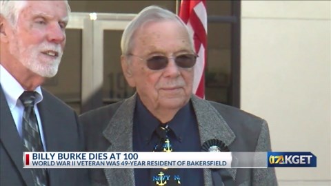 World War II veteran Billy Burke dies at 100