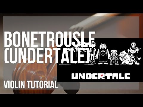 How to play Bonetrousle (Undertale) by Toby Fox on Violin (Tutorial)