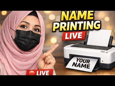 Kis kis ku names print 🖨 karwana comment karo dosto ✨️♥️😍