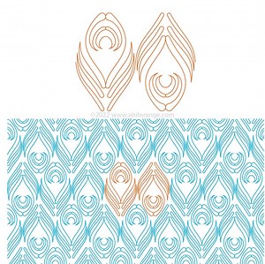 Peacock Tails E2E- Edge to Edge Longarm Digital Quilt Pattern, Peacock Feathers E2E, Machine Quilting Patterns - Etsy UK