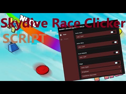 Roblox Hack Skydive Race Clicker Script Pastebin | Auto Wins, Auto Click, Auto Rebirth...