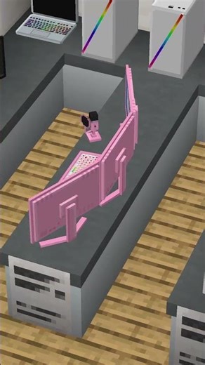 CAN YOU SPOT THE DIFFERENCES IN THE MINECRAFT COMPUTER STORE #shorts