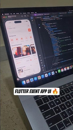 Flutter Event App UI Tutorial in 15 Sec 🔥 #shorts