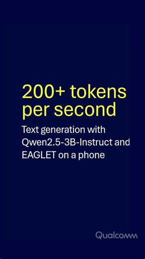 200+ tokens/sec on-phone, on-device LLM