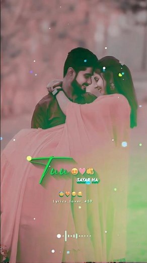 Tu Shayar Hai Main Teri Shayari ❤️ | Full Screen Lyrics Status | Love Song 4K HD | Romantic Hindi