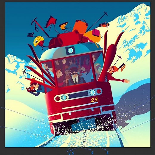 Create a snow splatter effect in Illustrator with #Stylism - Astute Graphics Quick Tip #Shorts