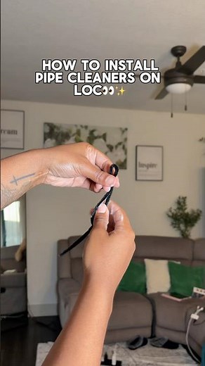 How to Install Pipe Cleaners on Locs 💗✨ | Easy Heatless Curls #locs #locsstyles #tutorial