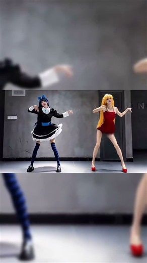 Panty & Stocking Cosplay Dance Anime Duo