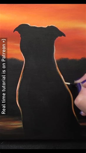 Blending acrylics can be one of the hardest aspects of using this wonderful medium. The sky here relies on softness to capture the atmosphere I was aiming for. To do this, I like to work with a more gradual layering process rather than trying to blend all the layers of wet paint at the same time. This means that if I create a blended layer I like, I can dry it which acts like hitting the save button on a computer. Once dry, that can't be effected so gives reassurance throughout the blending proc