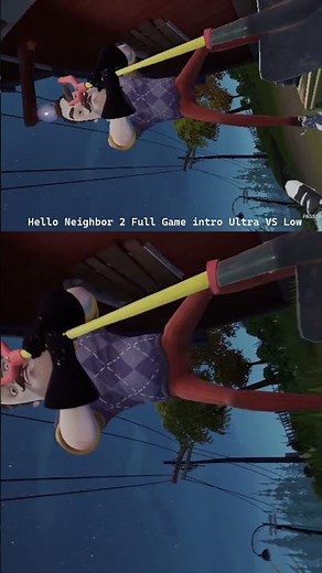 Hello Neighbor 2 Full Game intro Ultra VS Low #helloneighbor #shorts #videogames #games #gaming