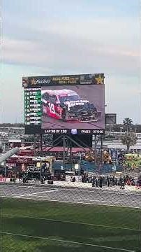 Caution is out for couple cars wreck and end of stage 1 at Daytona International Speedway.