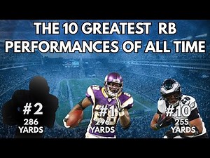 THESE ARE THE GREATEST NFL RUNNING BACK PERFORMANCES OF ALL TIME 🤯🏈
