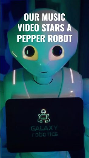 We made a music video with a Pepper Robot! #shorts