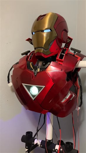 Iron Man Suit Builder | Armored Innovation on Instagram: "All systems go! #ironman #cosplay #ironmansuit #hobby #diytech"