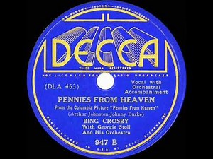 1936 OSCAR-NOMINATED SONG: Pennies From Heaven - Bing Crosby