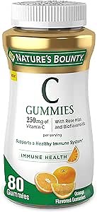 Nature's Bounty Vitamin C, Orange, 80 Count