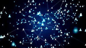 Network connections in social networks. Seamless loop | Premium Stock Video Footage