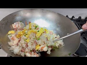 Titanium Wok Fried Rice | Shrimp Spam on Gas Stove (T35 Demo)