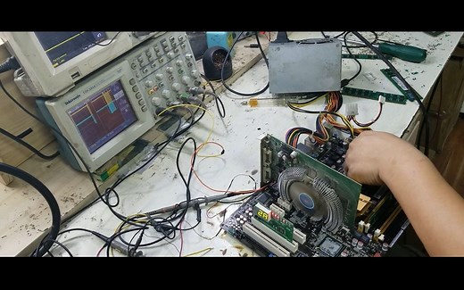 电脑主板损坏，不开机，看老师傅如何检测分析维修主板以及维修后的总结