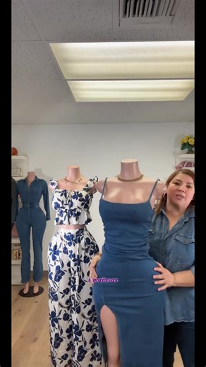 Lilah Blue Denim Strappy Bodycon Midi Dress Review